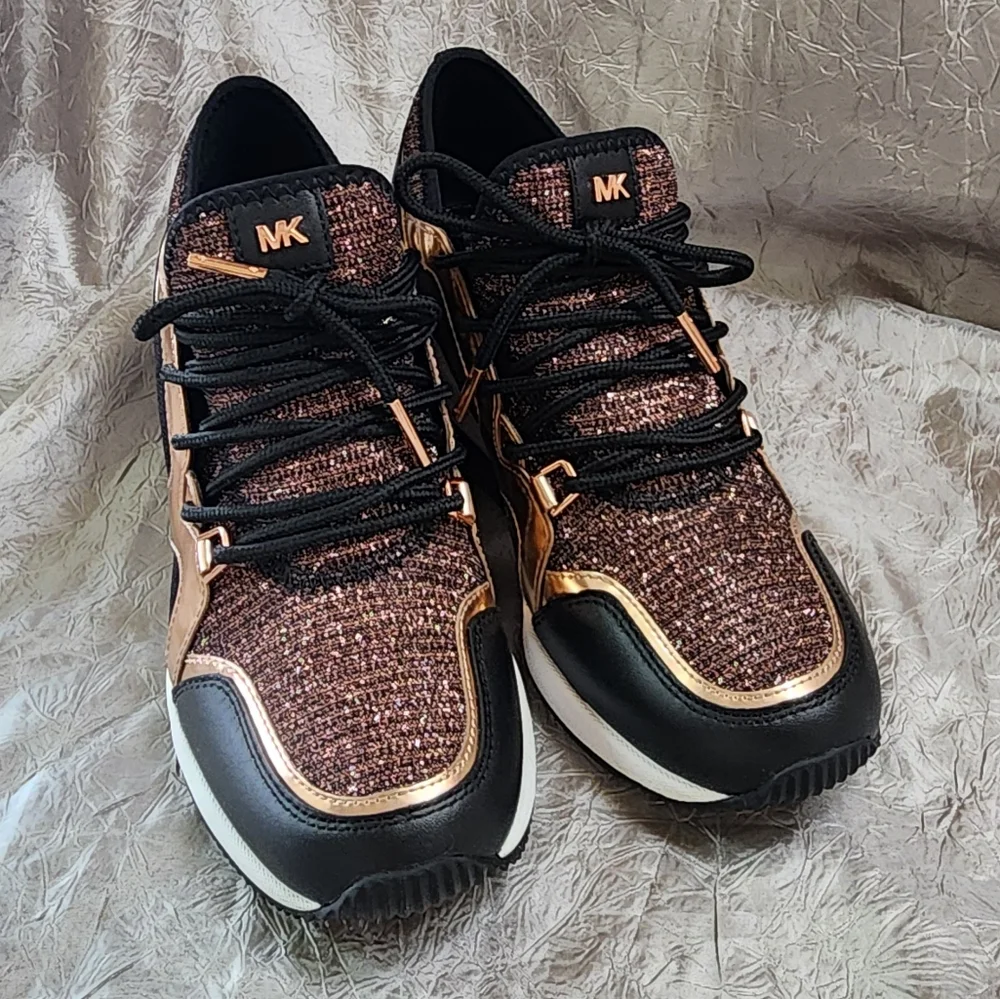 MICHAEL KORS WEDGE SNEAKERS SZ 6.5 NWT - Picture 14 of 15